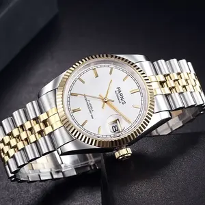 Jam Tangan Pria Otomatis Parnis 36MM Casing Perak Model Terbaru Wanita Bahan Stainless Steel - Product Image 2