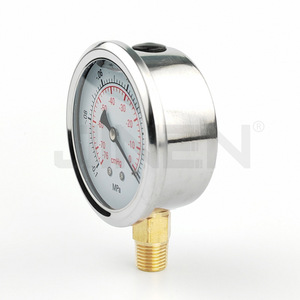YN-60 <b>Vacuum</b> Pressure <b>Gauge</b> -0.1MPa Stainless Steel Radial Shock Resistant Vertical Negative Pressure <b>Gauge</b> 2 Point Thread - Product Image 1