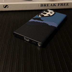 Pour <span class=keywords><strong>Samsung</strong></span> S25 5g S24 S23 <span class=keywords><strong>S22</strong></span> Plus Ultra Mince Texture En Fiber De Carbone Magnétique Sans Fil Charge Peau Sensation Dur Téléphone étui - Product Image 5