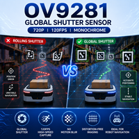 Módulo de Cámara USB con Obturador Global OV9281 de 1MP, 120fps, Monocromática, 1280x800, UVC, Mini Cámara para Seguimiento de Movimiento de Alta Velocidad