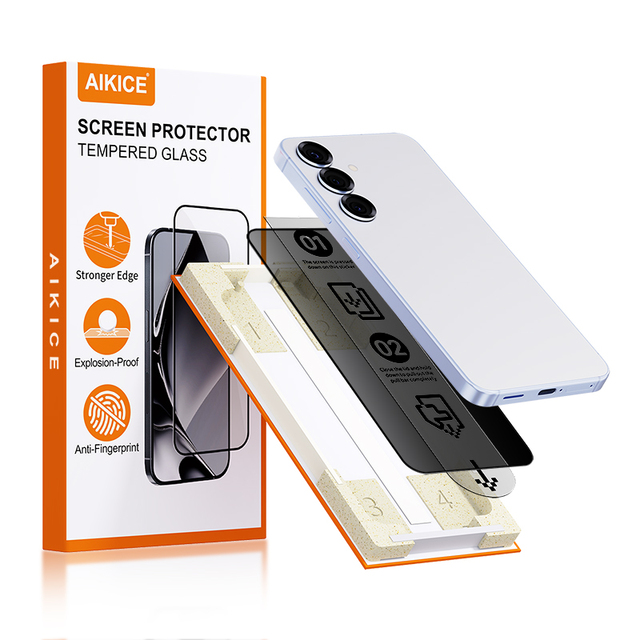Privacy 9H Grade AAA Tempered Glass Screen Protector with Anti-Oil Full Coverage for S25