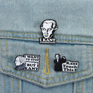 Broche en émail <span class=keywords><strong>Kant</strong></span> I <span class=keywords><strong>Kant</strong></span> Comprendre Broche Classique <span class=keywords><strong>Philosophie</strong></span> Insigne <span class=keywords><strong>de</strong></span> revers Bijoux Cadeau pour étudiants et fans - Product Image 1