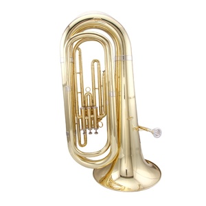 <span class=keywords><strong>Tuba</strong></span> en laque dorée, corps en laiton, 3 pistons, pour musiciens et groupes, choix de vente chaude, usine chinoise - Product Image 1