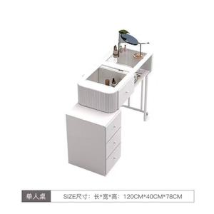 Muebles de Salón de Belleza LE, Juego de Mesa y Silla de Manicura Estilo Crema, Mesa de Manicura Multifuncional y Económica - Product Image 4