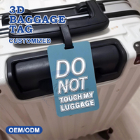 Étiquette de bagage personnalisée en caoutchouc PVC souple, étiquette de valise pour carte d'embarquement, étiquette de bagage avec logo de carte d'embarquement, étiquettes de bagage à suspendre
