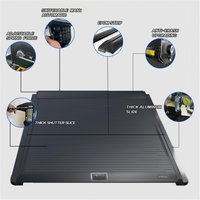 Couverture de benne rétractable en alliage d'aluminium étanche et verrouillable pour RAM RANGER & AMAROK