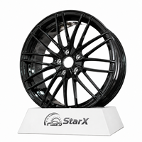 Rines Forjados de 20 Pulgadas en Negro Mate con Acabado Mecanizado 5x112, Rines de Aleación Forjados Personalizados para BMW, Mercedes, Audi, Porsche