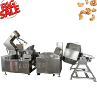 Machine de caramélisation automatique de noix d'arachide et d'amande de bonne qualité industrielle commerciale ligne de production enduite de traitement de friture