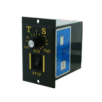 Motor de Inducción de CA Monofásico de 220V con Controlador de Velocidad, Motor con Engranajes Reversible de Velocidad Variable para Transportador
