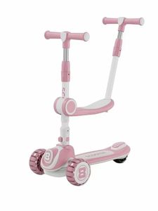 <span class=keywords><strong>Trottinette</strong></span> 3-en-1 pour enfants avec poignée de poussée et design pliable, <span class=keywords><strong>trottinette</strong></span> à roulettes pour enfants de 1 à 3 à 7 ans, garçons et filles - Product Image 1