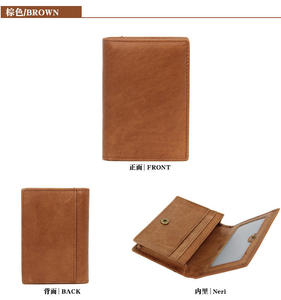 Andong - Tarjetero con Clip para Hombre, Piel de Vaca Genuina, Monedero Nuevo, Carteras para Hombre - Product Image 4
