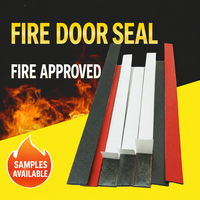 Joints de porte de sécurité insonorisants en caoutchouc EPDM ignifuge avec joints d'expansion intumescente et joints anti-fumée autocollants