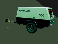 Kompresor Udara Sekrup Portabel Diesel Sullair DPQ185 8bar dengan Mesin Dongfeng Cummins Berpendingin Udara & PLC