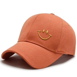 หมวกเบสบอลปักลายรอยยิ้มได้ตามต้องการหมวกกีฬาหกแผงใส่กลางแจ้ง - Product Image 5