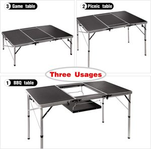 Soporte Ajustable para Estufa de 4 Pies, 48 x 24 Pulgadas, Ligero, Portátil, para Barbacoa, Camping, Picnic, Color Negro - Product Image 5
