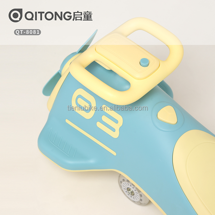 New Twister Car Airplane Shape Yoyo Twist Car Quiet Flash Wheel For 2-6 Year Kids Qt-8081