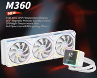Enfriador de Agua para CPU Gamer-X M360 OEM de Alto Rendimiento, 120MM ARGB, para PC Gaming, Interfaz de Alimentación de 3 Pines, Rodamiento Líquido para Caja de Ordenador