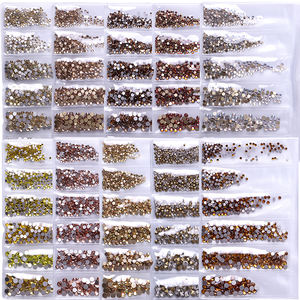 Juego de brocas <span class=keywords><strong>para</strong></span> <span class=keywords><strong>uñas</strong></span>, cristal de fondo plano, redondo, diamantes de imitación, gran oferta - Product Image 3