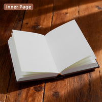 Carnet de notes A5 avec couverture en cuir véritable et logo personnalisé