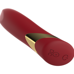 Waterproof Silicone ABS Female <b>Vibrator</b> Replaceable Battery Red Edible G-Spot Textured Penis Sleeve Crazy Rotating Clitoral - Product Image 1
