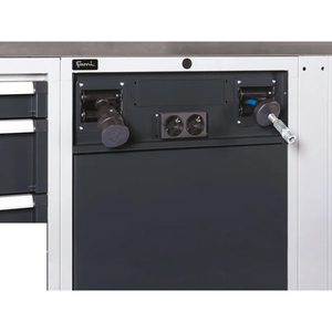 Fami GARAGE035 meuble modulaire avec dessus caoutchouté, bloc à tiroirs et armoire technique, 1428mm - Product Image 4