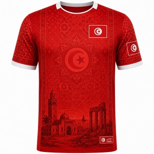 Maillot de football 2026 de l'équipe nationale de la Tunisie et de la Thaïlande, version fan, domicile et extérieur, pour hommes et femmes, qualité supérieure - Product Image 2
