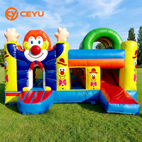 Château gonflable combiné AOYU personnalisé de qualité supérieure avec toboggan sec pour enfants, idéal pour l'intérieur et l'extérieur