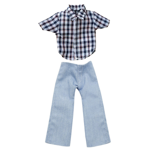 Hauteur 30cm <span class=keywords><strong>Ken</strong></span> mâle poupée vêtements jouet ensemble bonne qualité hommes pantalons décontractés 6 Points poupée vêtements - Product Image 1