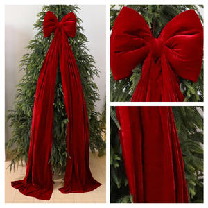 Grand Nœud <span class=keywords><strong>de</strong></span> Noël à suspendre, Ornement pour Arbre <span class=keywords><strong>de</strong></span> Noël, Décoration pour Fêtes <span class=keywords><strong>de</strong></span> Fin d'Année - Product Image 4