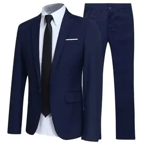 Traje <span class=keywords><strong>de</strong></span> Hombre <span class=keywords><strong>de</strong></span> Dos Piezas para Oficina, Traje Formal <span class=keywords><strong>de</strong></span> <span class=keywords><strong>Caballero</strong></span> para Negocios, Bodas y Eventos, Venta al Por Mayor - Product Image 6