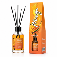 Private Label 100ML Rietdiffuser Collectie Bloemige Fruitige Geurolie Met Glazen Fles Voor Huisdecoratiemerken