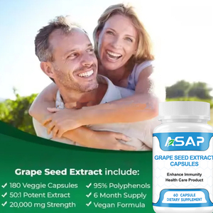 แคปซูลน้ำมันเมล็ดองุ่น500มก. สารสกัดจากเมล็ดองุ่นฉลากตามธรรมชาติ - Product Image 2