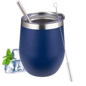 Vaso de Viaje de Acero Inoxidable de Doble Pared Moioco de 12 oz, Mantiene las Bebidas Frías Durante Disfrutar del Sol - Product Image 1