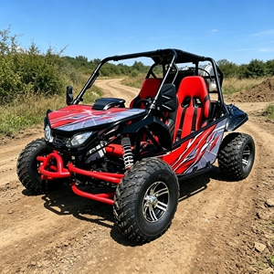 Karts à pédales en promotion avec amortisseurs, kart <span class=keywords><strong>chinois</strong></span> tout-terrain pour parcs de sable et conduites en extérieur - Product Image 2
