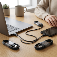 Câble de charge USB C Qin de 80 cm, câble de type C vers USB pour smartphone, câble de données, charge rapide