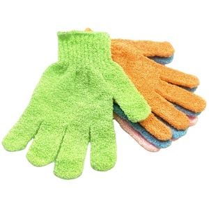 Five Fingers Separate Long <b>Sponge</b> Nylon Quality Color Cleaning Ability Excellent Skincare Body Exfoliating Gloves Simple - Product Image 5