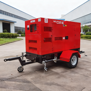 Generador Móvil Trifásico sobre Remolque de 30-65kVA con Certificación ISO/CE y 1 Año de Garantía - Product Image 1