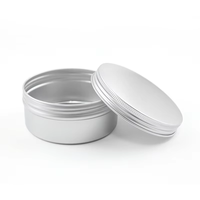 Pot cosmétique portable en aluminium 60g 100g, impression personnalisée, conteneur métallique pour baume à lèvres 10g 20g 30g