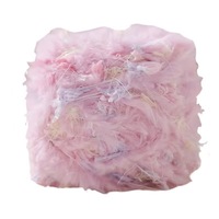 Hilo de Fibra de Bambú Acrílico Mezclado, Hilo de Piel Sintética Mezclado a Mano, Hilo Especial para Tejer, Color Caramelo, Hecho a Mano, Suave, para Bolsos, Gorros, Suéteres de Ganchillo