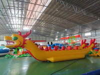 Aoqile Équipement d'amusement aquatique commercial le plus vendu Bateau dragon gonflable à double rangée de haute qualité pour les événements