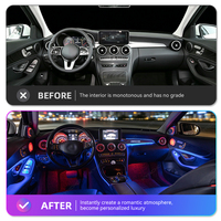 Kit d'éclairage d'ambiance KYNCHO pour Benz GLC X253 Classe C W205, éclairage d'ambiance LED pour voiture, éclairage intérieur automobile