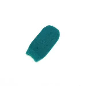 Groene Plastic 100% Polyester Dunschiller Natuurlijke Baden Body Glove Voor Zeep Bad Scrub Handschoen Exfoliërende Body