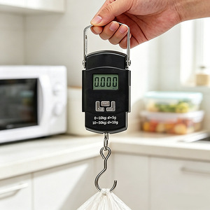 Báscula electrónica portátil de alta precisión, pequeña y compacta, con gancho. - Product Image 1