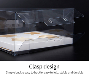Caja de Embalaje Transparente para Tartas de Huevo, Caja para Takoyaki, Caja para Mafen, 2/4/6 Cápsulas - Product Image 6
