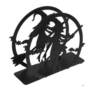 Home Decor Scary Halloween For Square Paper Napkin Dinner Home Kitchen Picnic Party Halloween Witch Modern Metal Napkin Holder