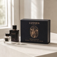 Cajas de Regalo de Cartón para Perfumes Cosméticos de Lujo al por Mayor, Caja Rígida Magnética Reciclable, Logotipo Personalizado en Relieve, Laminación Mate