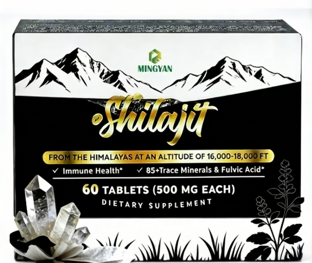 MY Factory OEM/ODM Himalayan Shilajit Tablets 500mg 85+ Trace Minerals&Fulvic Acid for Immune Support&Energy Boost for Adults
