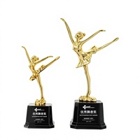 Trophée de ballet en plastique personnalisé, récompense commémorative créative pour les concours de danse, Chine