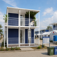 Maison conteneur moderne extensible à deux étages, écologique, 2, 3, 4 ou 5 chambres, préfabriquée, certifiée CE ISO