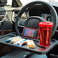 Plateaux de volant pour voiture, siège de bureau, pour la nourriture, travail, maquillage, Table, accessoires d'intérieur